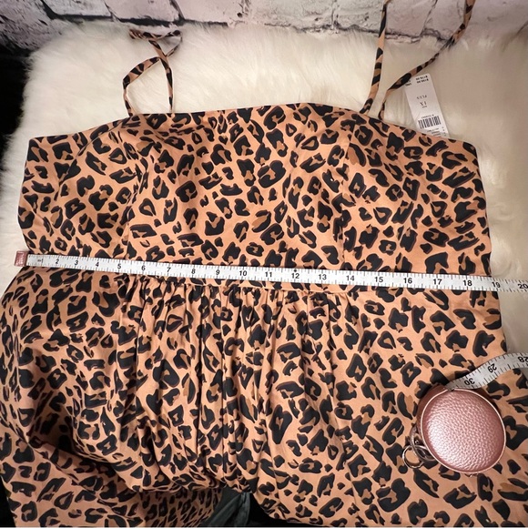 ROMPER - ANTHROPOLOGY HUTCH BANDEAU ROMPER  PLUS SIZE 1X Leopard print - Picture 8 of 16